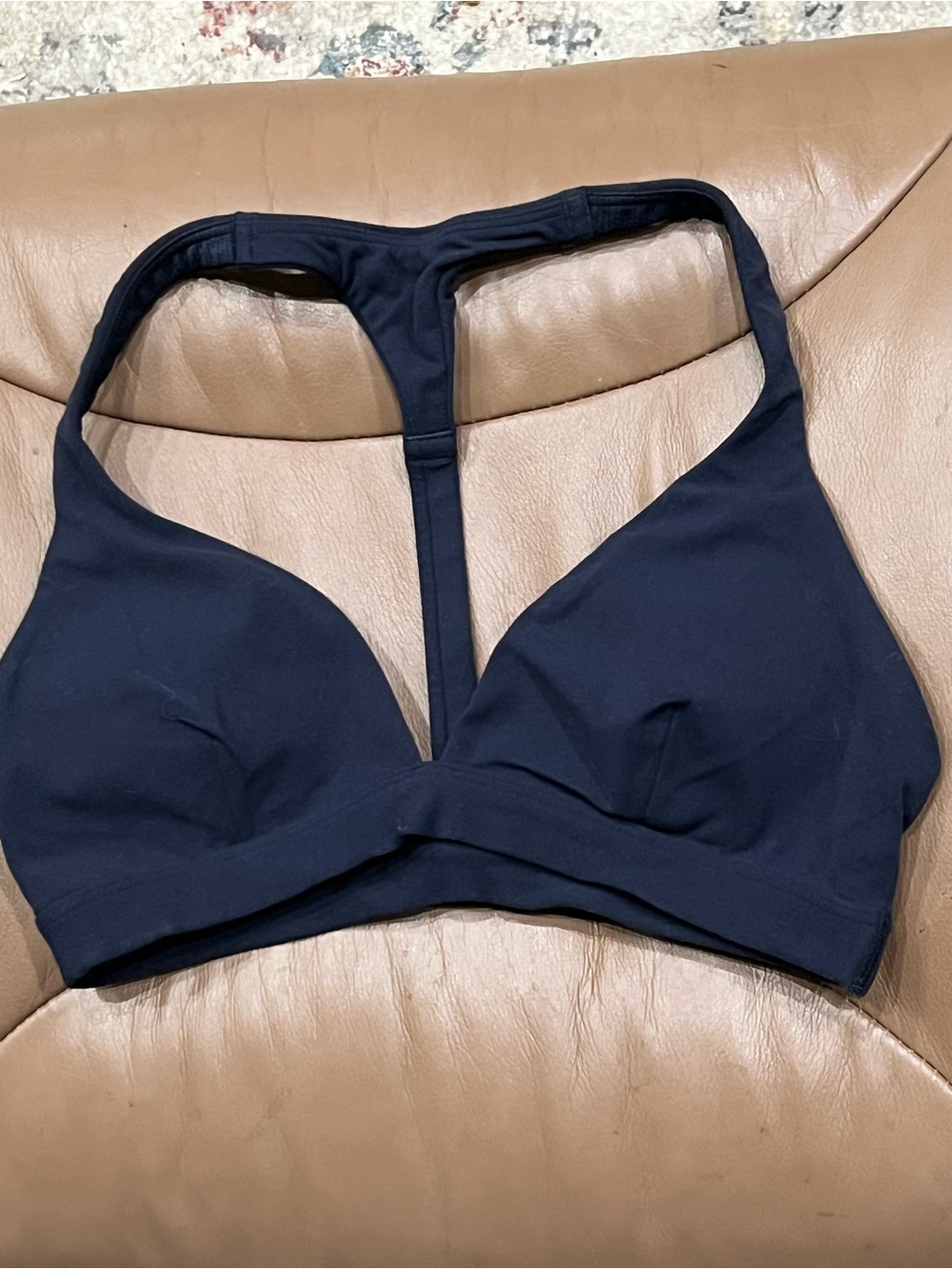 T-Back Wireless Bralette - navy Athleta Sz small